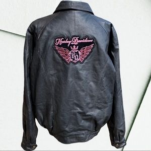 Harley Davidson Motorcycles Leather Jacket Women